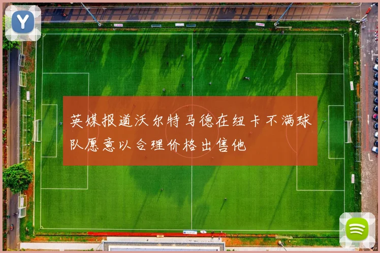 英媒报道沃尔特马德在纽卡不满球队愿意以合理价格出售他